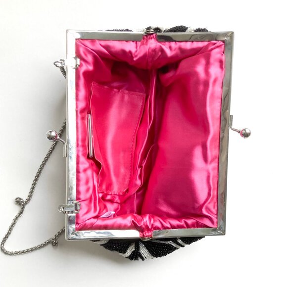 NINA Beaded Evening Bag with Chain Strap - Picture 6 of 8